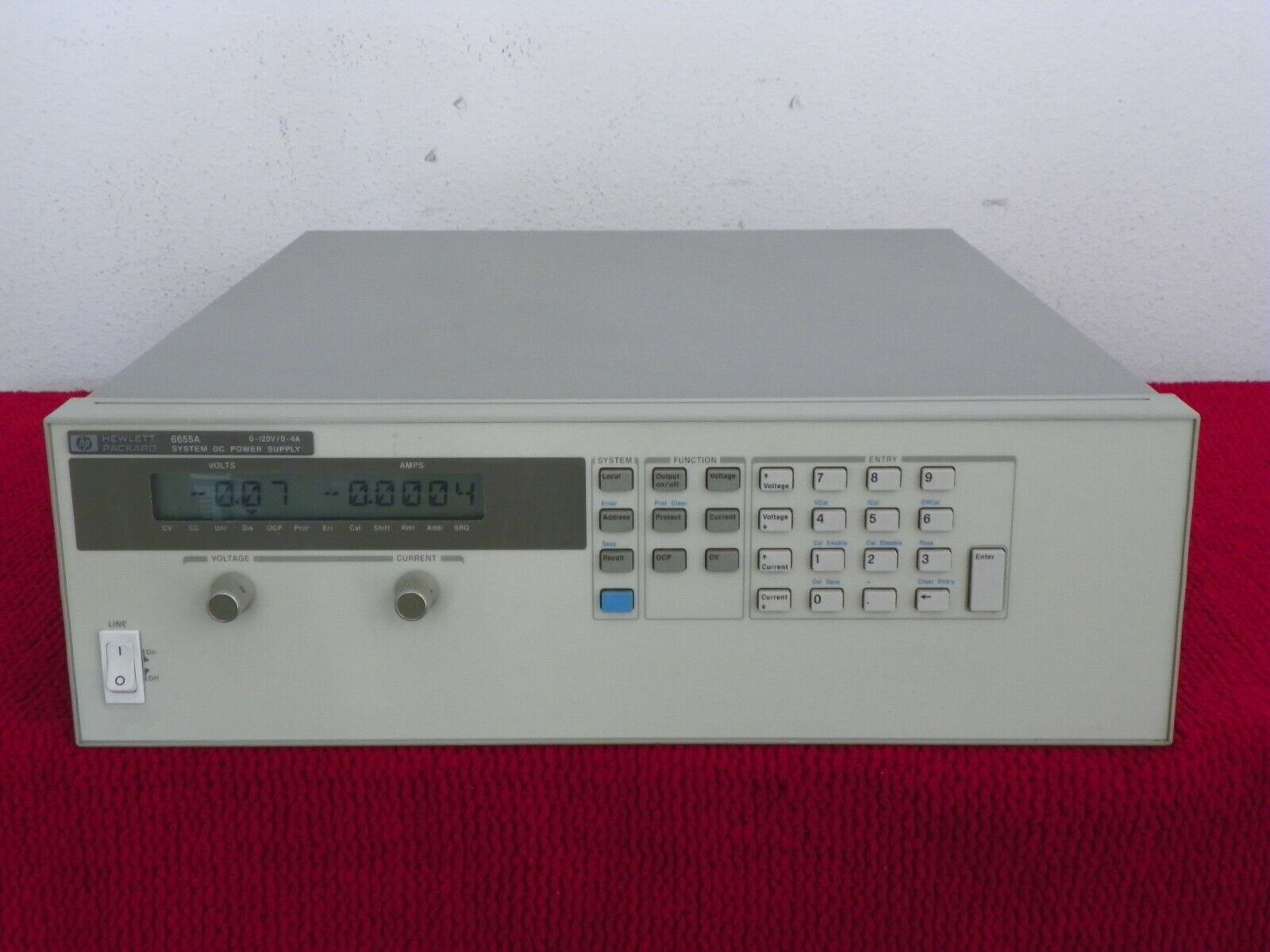 HP 6655A SYSTEM DC POWER SUPPLY 0-120V / 0-4A (7 in stock) HP 6655A SYSTEM DC POWER SUPPLY 0-120V / 0-4A (7 in stock)